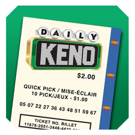 Ontario (ON) Daily Keno Lottery Results .